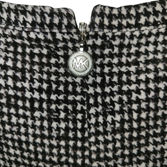 Michael Kor, Black White, Long Sleeve dress, Solid Black Flowy Bottom, Women's S - Picture 5 of 6